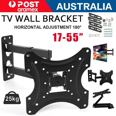 $15.99 • Buy Full Motion TV Wall Mount Bracket Swivel Tilt 32 37 40 42 50 52 55 Inch LED LCD