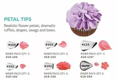 £4.65 • Buy Wilton Petal Cake Decorating Nozzle Icing Tips
