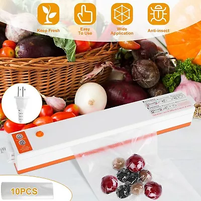 $6.49 • Buy Commercial Vacuum Sealer Machine & Vacuum Bags Food Meat Meal Machine Sealing