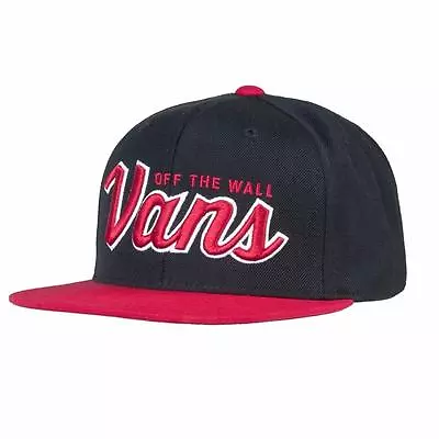 Vans Off The Wall Wilmington Mens Black Red Adjustable Snapback Hat NWT OSFA • $23.99