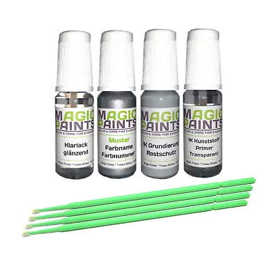 Touch-up Paint Set Suitable For VW LA7W / A7W Reflex Silver For Plastic Parts • £24.36