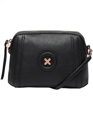 $129 • Buy MIMCO Fantasy Cross Body Bag Black Leather • Brand New With Tag • RRP $249