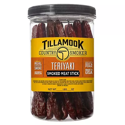 Tillamook Country Smoker Teriyaki Smoked Meat Stick 11.2 Oz 20 Count.. • $12.48