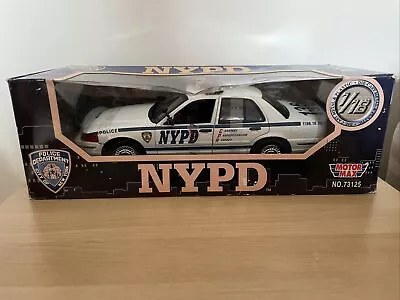 Motor Max NYPD Chevy Impala Police Car No: 73125. Scale 1:18 • $54.55