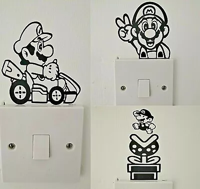 £2 • Buy Mario Vinyl Decal Light Switch Wall Art Sticker Name Kids/Childrens Room