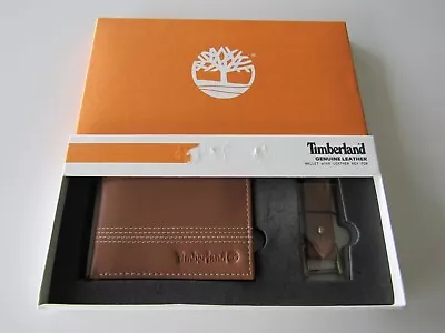 Mens Timberland Genuine Leather Wallet With Key Fob New • $19.99