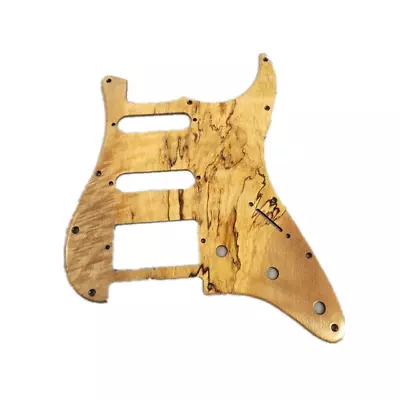 Electric Guitar SSH STRAT Style Guitar Plate Scratch Pick Guard Spalted Maple • $24