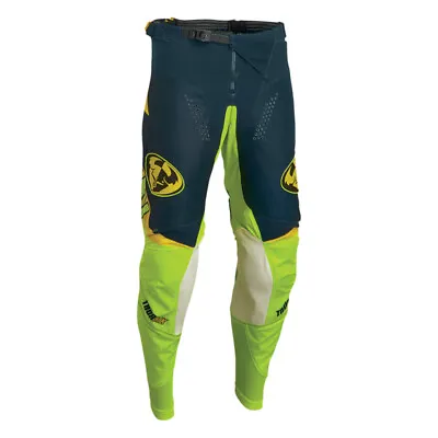 Thor Pulse 04 Midnight Blue And Lime MX Off Road Pants Men's Sizes 30 - 42 • $48.99