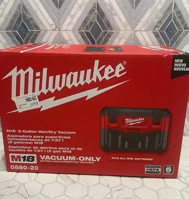 Milwaukee M18 Cordless Wet/Dry Vacuum Tool Only Model# 0880-20 • $78