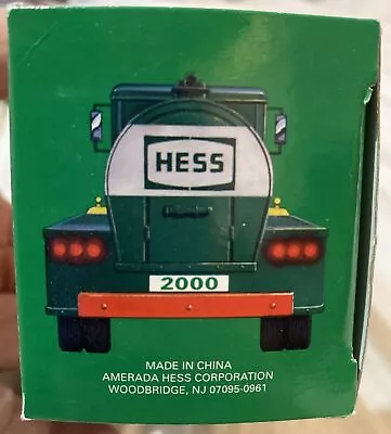 2000 Hess Miniature First Truck Collectible Mini Toy Tanker NIB Rare • $11