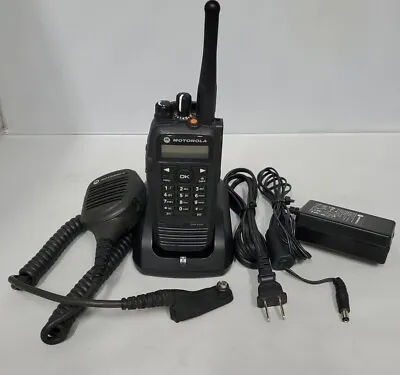 Motorola XPR 6550 Digital DMR Mototrbo Radio With Motorola Speaker Microphone  • $225