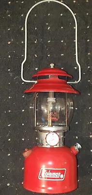 VINTAGE RED COLEMAN LANTERN MODEL 200-A -1973 Nice Condition • $99