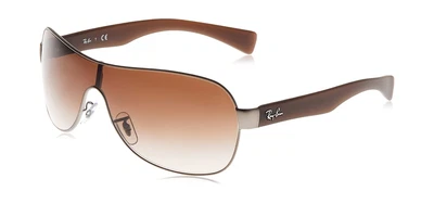 $131.64 • Buy Ray Ban 3471 Square Sunglass Gold Brown Gradient 32mm Metal Frame Plastic Lens