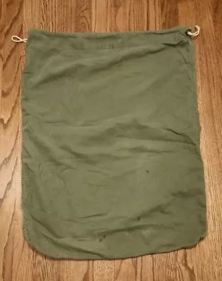 US Army Barracks Bag 100% Cotton Large Laundry Bag Military Issue Drawstring • $14