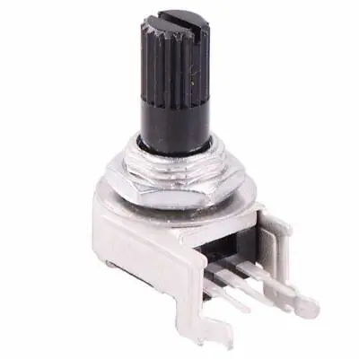 10K Linear 9mm Right Angle Potentiometer Knurled 6mm Shaft • £2.49