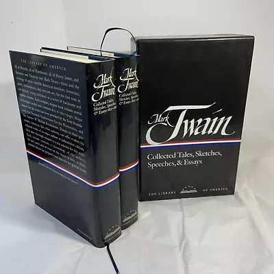 Mark Twain Collected Tales Sketches Speeches Essays 2 Vol Set Library Of America • $32.95