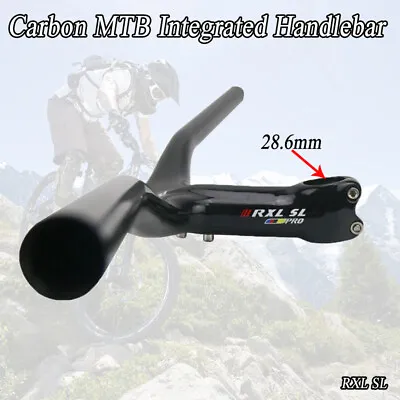 Carbon MTB Integrated Riser Bar Mountain Bike Handlebar With Stem Cycling RXL SL • $39.99