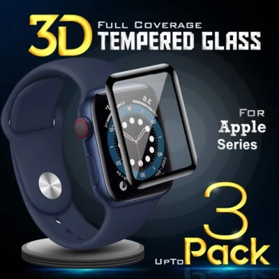 $6.99 • Buy For Apple Watch IWatch Series 8 7 6 SE 2 3 4 5 41/45/42mm Glass Screen Protector
