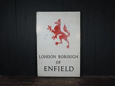 Large Vintage London Borough Of Enfield EN Sign • £315