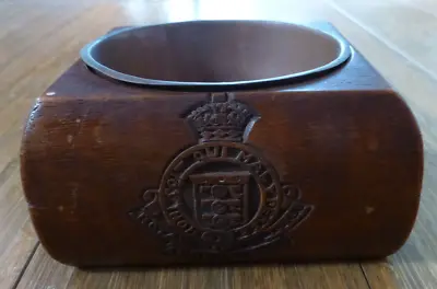 £10 • Buy Ww2 Royal Army Ordnance Corps Carved Wooded Pot Trench Art