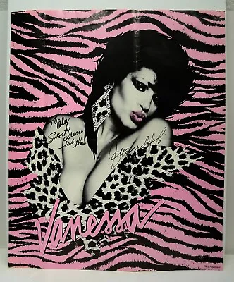 1980's Vanessa Del Rio Adult Film Star Autographed Signed Publicity Poster Vtg • $174.99