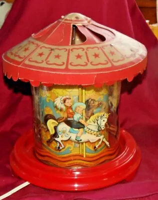 Vintage 1948 Econolite Corp Merry Go Round Carousel Circus Motion Light Lamp • $279.95