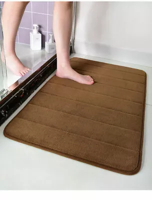 Absorbent Memory Foam Bath Mat Non-slip Bathroom Floor Shower Carpet Soft Rug US • $14.43