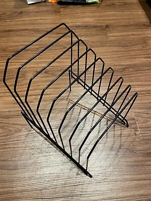 Vintage Metal Wire Record Holder / File Holder / Magazine Rack • $22