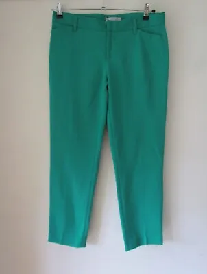 Gap Womens Green Slim Cropped Trousers Size 8  AM388w • £5.99