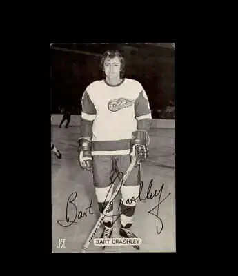 Bart Crashley Signed JD McCarthy Vintage Postcard 1950`s 60`s Detroit Red Wings  • $15