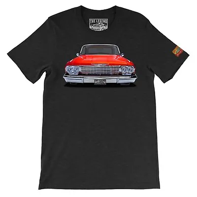 1962 Chevy Impala The Legend Classic Car Men's T-shirts American Muscle Car • $13.99