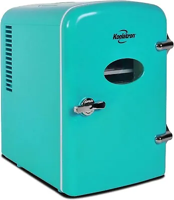 Koolatron 4L 6 Can Retro Electric Portable Mini Fridge Cooler 12V AC Cord(Green) • £39.99