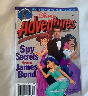 VTG Disney Adventures January 1998 X Games ESPN James Bond Pierce Brosnan • $15.49