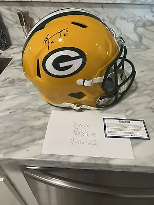 Aaron Rodgers Signed Full Size Replica Packers Helmet STEINER COA • $850