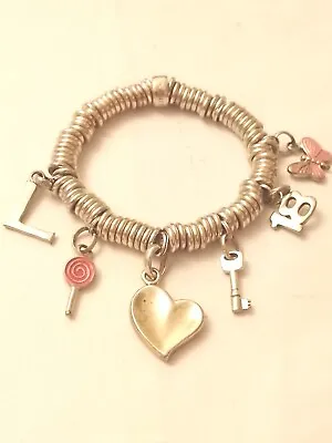 LINKS OF LONDON Sterling Silver Sweetie Bracelet & 6 Charms 73.7g GIFT BOX • £175