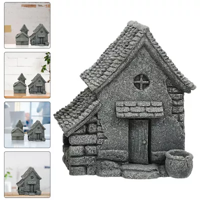 Mini Pagoda Statue Micro Village Zen Garden Figurine Bonsai Decor Accessories • £14.88