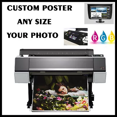 Custom Canvas Poster Art Printing Decor Any  Size Your Photo Picture Image • $8.79