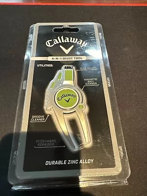 New Nip Callaway Golf 4-in-1 Divot/Groove Tool Ball Marker Brush Factory Sealed • $12.49