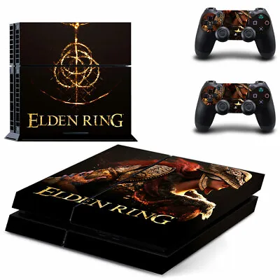 $14.95 • Buy Playstation 4 PS4 Console Skin Decal Sticker Elden Ring +2 Controller Skin