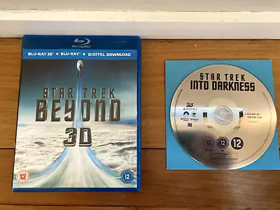 $16.50 • Buy Star Trek Beyond 3d Bluray + Star Trek Into Darkness 3d Bluray - Vgc!