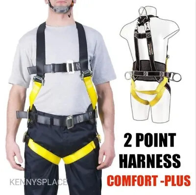 PORTWEST 2 Point Comfort Plus Harness *BNWB* One Size Black Safety Full Body • £34.99