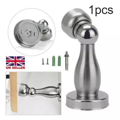 £4.79 • Buy Magnetic Door Stop Holder Catch Stops Hook Wedge Stainless Steel Door Stopper