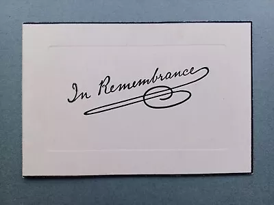 1933 In Memoriam Card Mary Hall Aged 49 Moor Hall Bartle Lancs • £5.50
