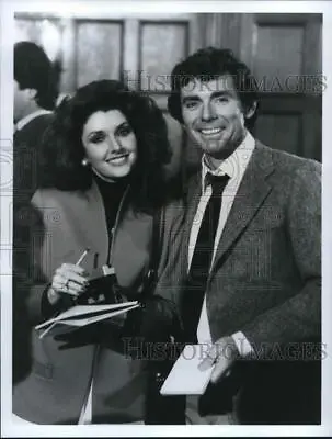 1984 Press Photo Actors Morgan Brittany & David Birney Star On TV Show  Glitter  • $19.99