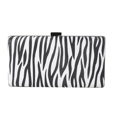 Fancy Zebra Print Purse: Fashionable Woven Handbag Storage For Ladies • £19.98