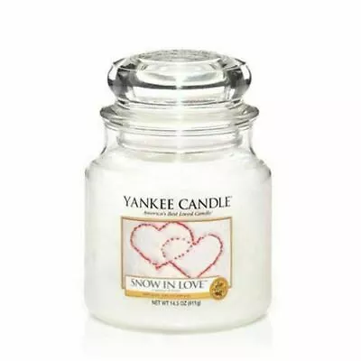 Yankee Candle - Snow In Love 411g Medium Jar Candle • £17.50
