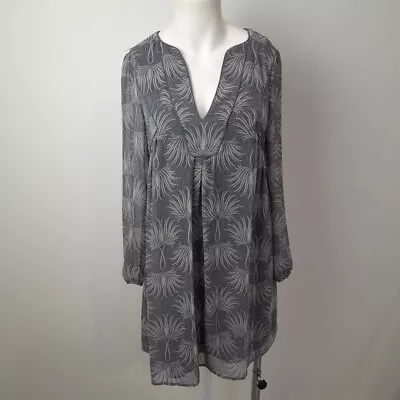 Mint Velvet Dress Size 10 Womens Grey Floral Summer -WRDC • £7.99