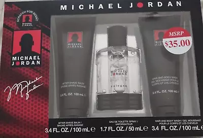 NEW Michael Jordan Gift Set Men EDT 1.7oz + After Shave Shower Gel 3.4 Oz • $17.50