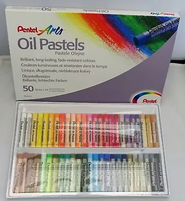 Pentel Artist's Pastels - Pack Of 50 Vivid Colours - PHN-50 • £9