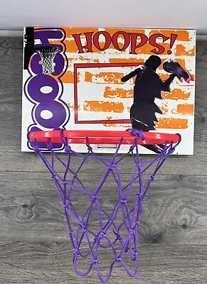 Vintage 90s Koosh Hoops Mini Basketball Hoop - 1992 - 15  X 11  - Door Hanging • $17.99